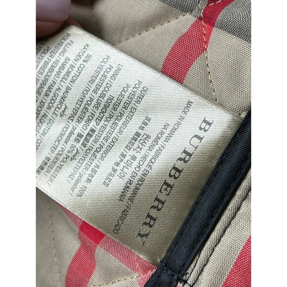 BURBERRY LONDON Classic Quilted Jacket Nova Check Lining size XS - Picture 9 of 10